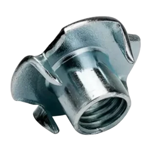 Tuercas Tee 4/Puntas p/Madera
